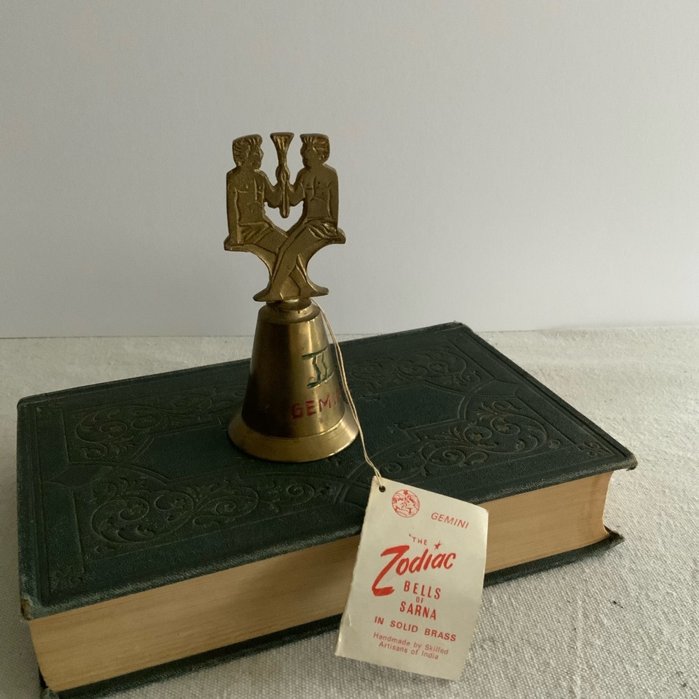 NWT Gemini Zodiac Brass Bell